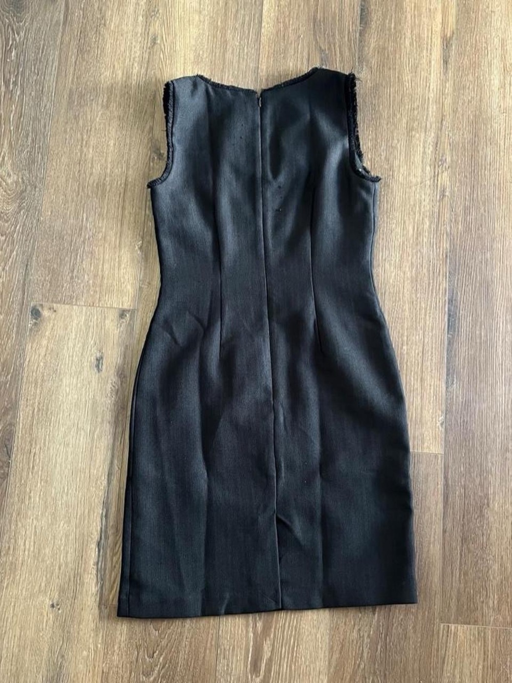 Karl Lagerfield Black Tweed Dress sleeveless mini dress - Picture 5 of 6